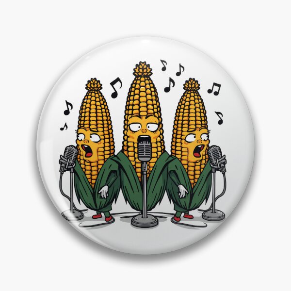 Item preview, Funny Corn Vocalists Music Band T-Shirt Design designed and sold by StakkaFu.