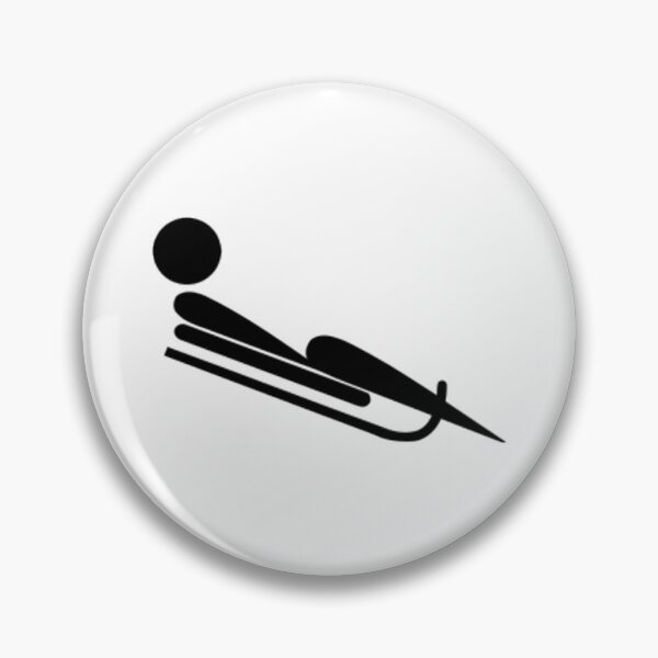 Item preview, ZPS Winter Sport Luge Black Silhouette designed and sold by ZaryaParx.