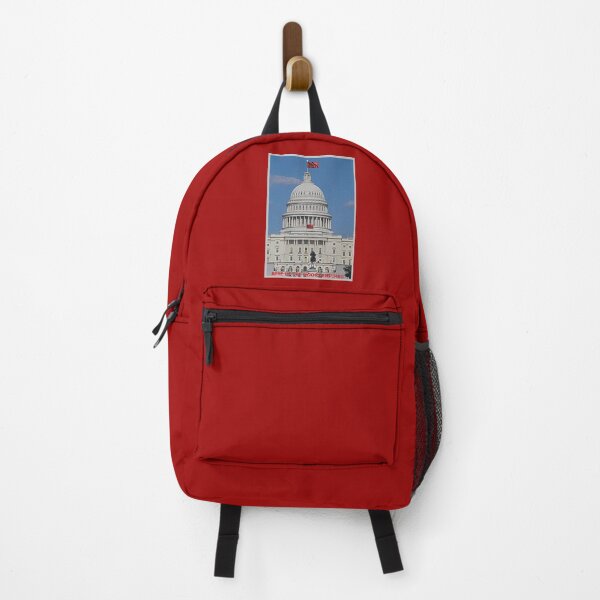 Item preview, Mu’ur (UM) Empire™ al-Benhadiel©™ design, Capitol Building, red background designed and sold by HardyKnitDesign.