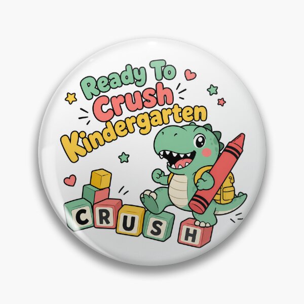 Item preview, Ready To Crush Kindergarten Dinosaur Back To School designed and sold by chattsuede.