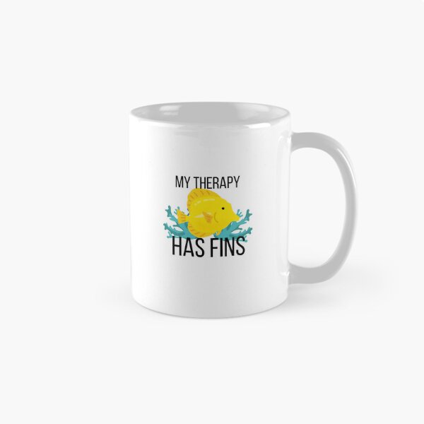 Item preview, My Therapy Has Fins Funny Fish Keeper Aquarium Gift" designed and sold by CrestlineDesign.