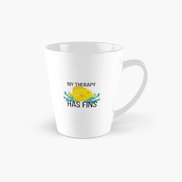 Item preview, My Therapy Has Fins Funny Fish Keeper Aquarium Gift" designed and sold by CrestlineDesign.
