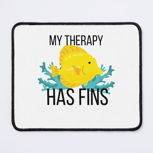 Item preview, My Therapy Has Fins Funny Fish Keeper Aquarium Gift" designed and sold by CrestlineDesign.