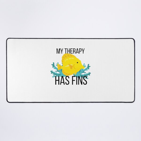 Item preview, My Therapy Has Fins Funny Fish Keeper Aquarium Gift" designed and sold by CrestlineDesign.