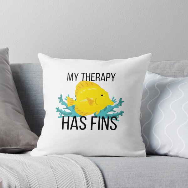Item preview, My Therapy Has Fins Funny Fish Keeper Aquarium Gift" designed and sold by CrestlineDesign.