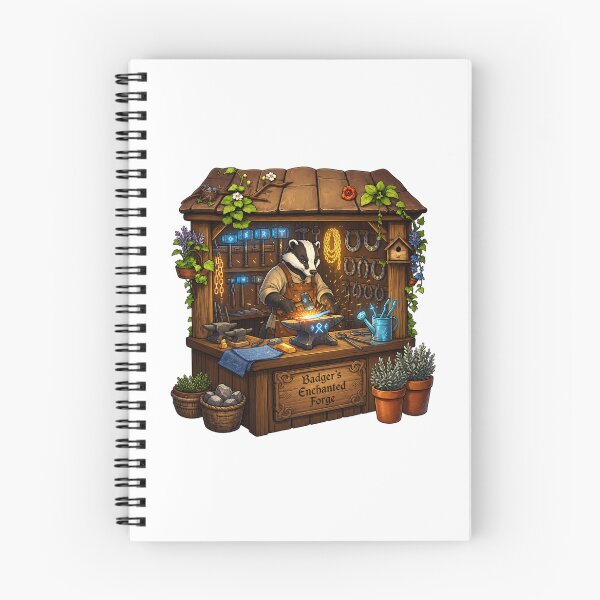 Item preview, Badger's Enchanted Forge | Fantasy Blacksmith | Magical Smithy | Woodland Craftsman | Cozy Forge Workshop designed and sold by MrDev.