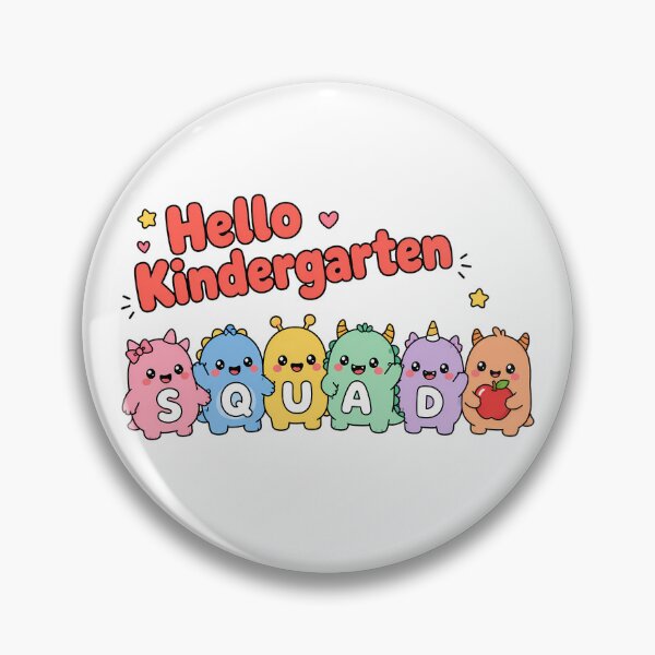 Item preview, Hello Kindergarten Monster Squad Cute Back To School designed and sold by chattsuede.