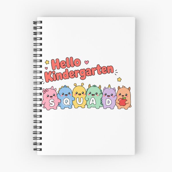 Item preview, Hello Kindergarten Monster Squad Cute Back To School designed and sold by chattsuede.