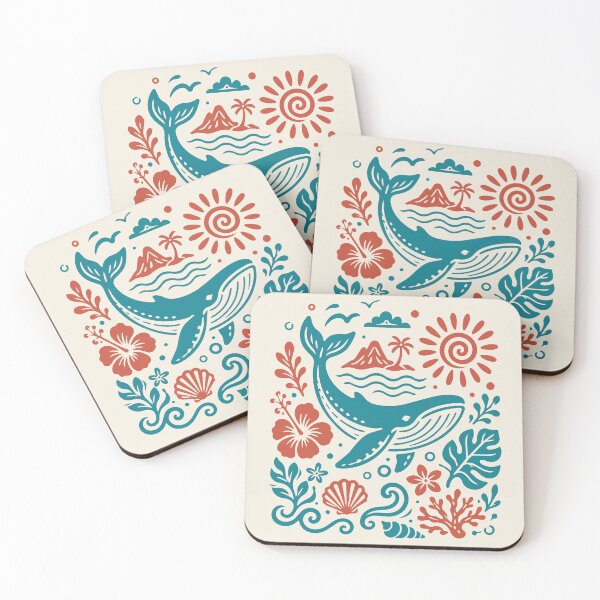 Item preview, Ia Orana Tahiti Whale – Retro Island Travel Poster Tee designed and sold by Tahitifaifai.