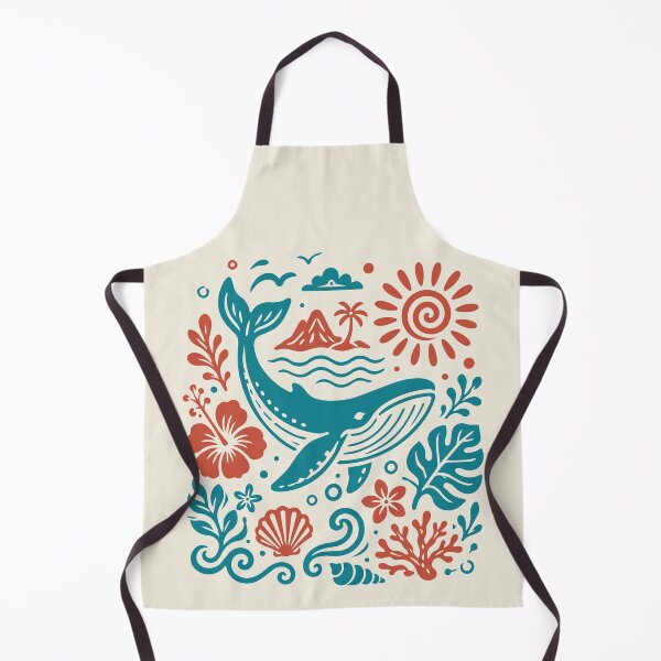 Item preview, Ia Orana Tahiti Whale – Retro Island Travel Poster Tee designed and sold by Tahitifaifai.