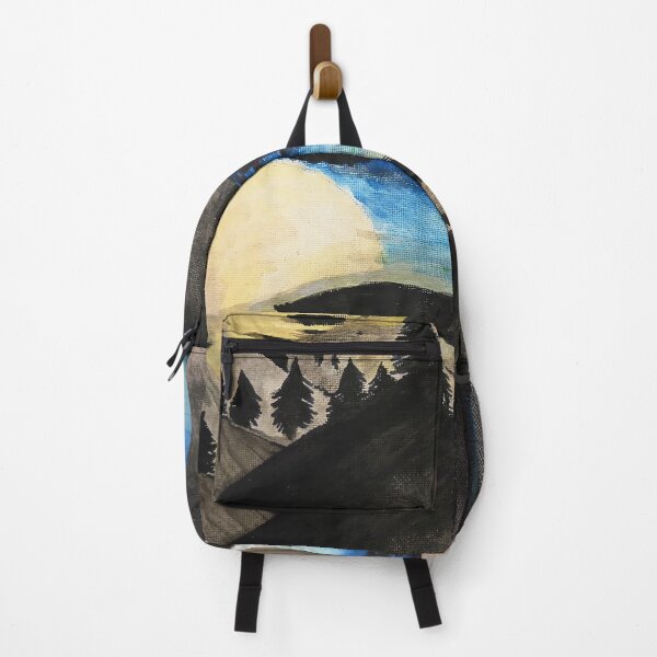 Item preview, Silhoutte Wilderness Mountain with a Wolf designed and sold by Aquamarineelle.