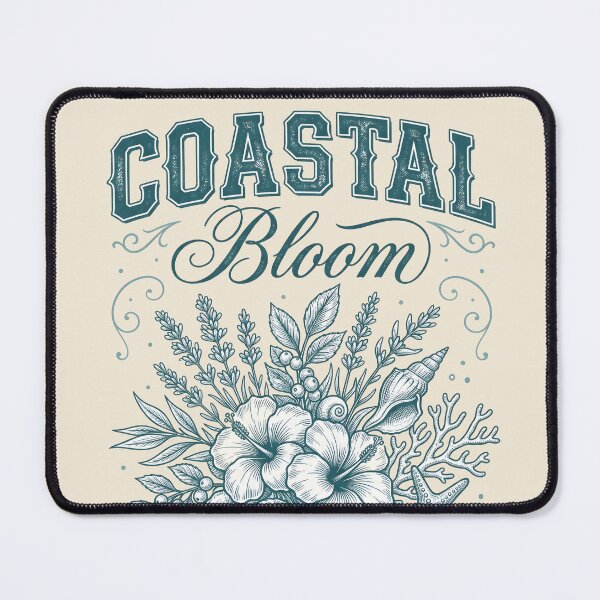 Item preview, Coastal Bloom – Seashell & Wildflower Bouquet Design designed and sold by Sea Gem.