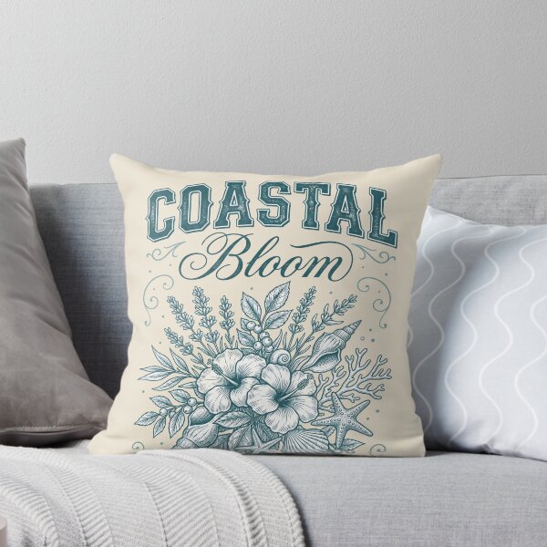 Item preview, Coastal Bloom – Seashell & Wildflower Bouquet Design designed and sold by Sea Gem.