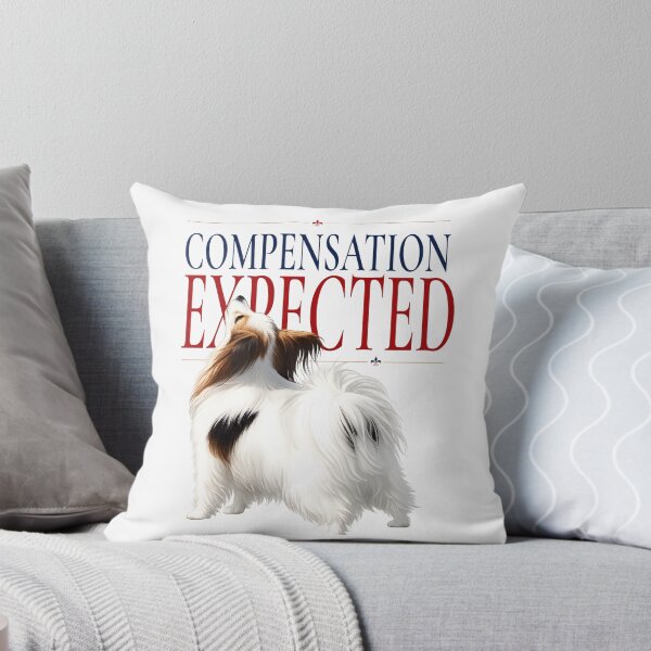 Item preview, Compensation Expected – Elegant Papillon Dog | Premium Minimalist Dog Lover T-Shirt designed and sold by PapillonArtStudio.