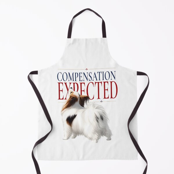 Item preview, Compensation Expected – Elegant Papillon Dog | Premium Minimalist Dog Lover T-Shirt designed and sold by PapillonArtStudio.