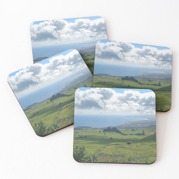 Item preview, The photograph shows the view of the lush green island of Sao Miguel in the Azores archipelago. designed and sold by Knock on my door.