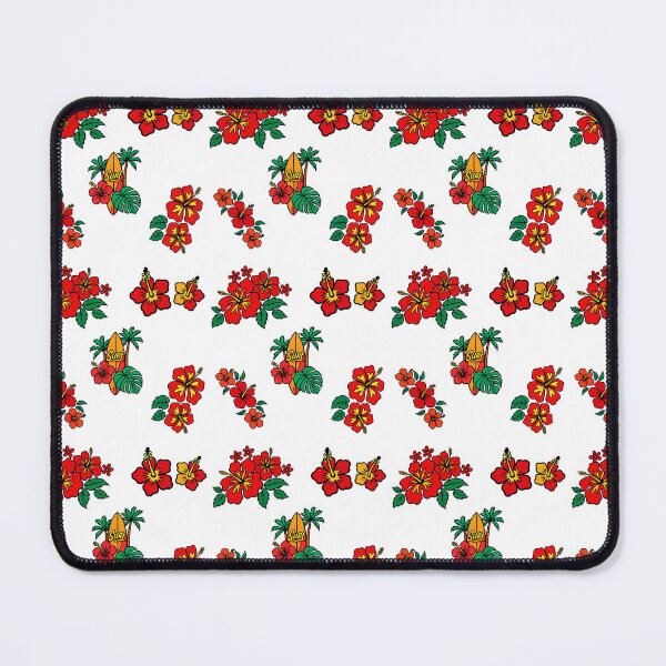 Item preview, Retro Surf Hibiscus Tropical Flowers Halftone Pop Art designed and sold by DonnaRaine.