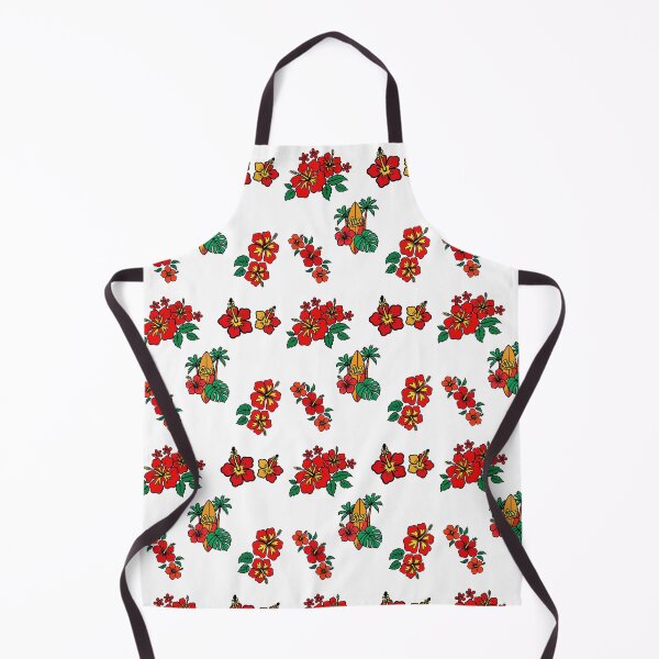 Item preview, Retro Surf Hibiscus Tropical Flowers Halftone Pop Art designed and sold by DonnaRaine.