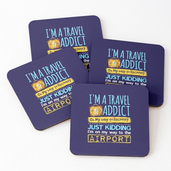 Item preview, I'm A Travel Addict On My Way To Recovery Airport Traveler designed and sold by jaygo.