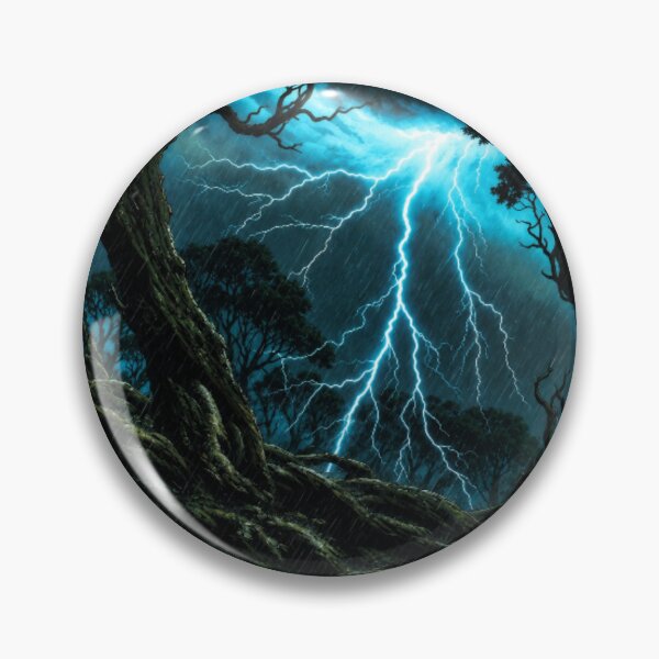 Item preview, Epic Moody Dark Forest Lightning Storm Thunderstorm designed and sold by Nexus Space.