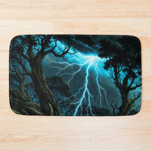 Item preview, Epic Moody Dark Forest Lightning Storm Thunderstorm designed and sold by Nexus Space.