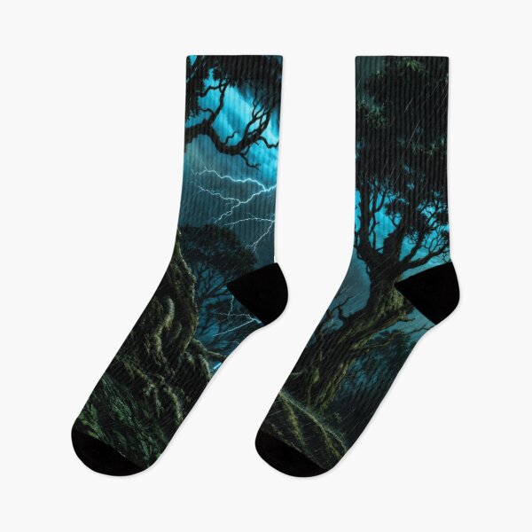Item preview, Epic Moody Dark Forest Lightning Storm Thunderstorm designed and sold by Nexus Space.