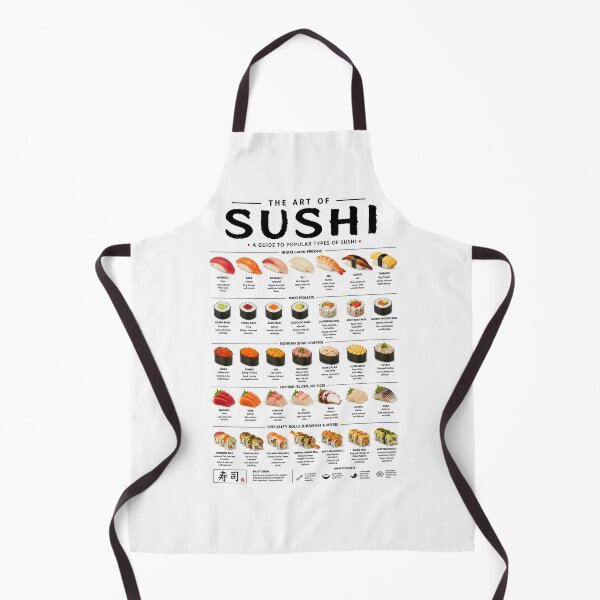 Item preview, The Art of Sushi – Illustrated Guide to Popular Types of Sushi Poster designed and sold by PIXEL POP DESIGNS - Beyond the Norm!.