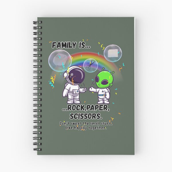 Item preview, Family Is Rock, Paper, Scissors – Cute Astronaut & Alien designed and sold by AhmadAnnaPrints.