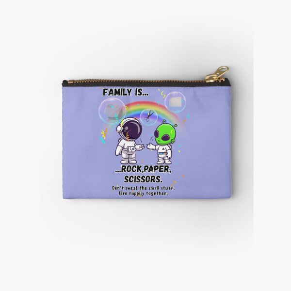 Item preview, Family Is Rock, Paper, Scissors – Cute Astronaut & Alien designed and sold by AhmadAnnaPrints.