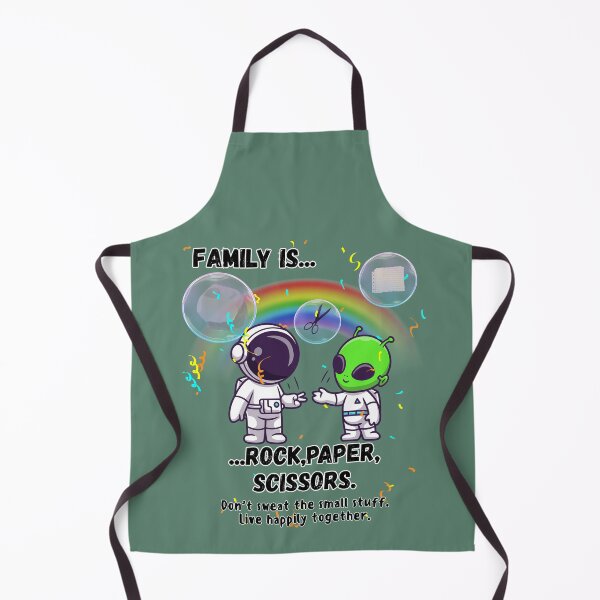 Item preview, Family Is Rock, Paper, Scissors – Cute Astronaut & Alien designed and sold by AhmadAnnaPrints.