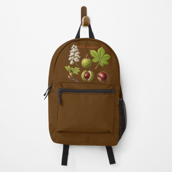 Item preview, Hello Autumn Chestnut Tree Botanical Illustration Fall Season Art designed and sold by Evelashop.