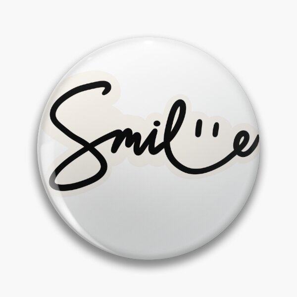 Artikelvorschau, Niedlicher Schreibschriftdruck mit dem Schriftzug "Smile". entworfen und verkauft von CaroPrintsCo..