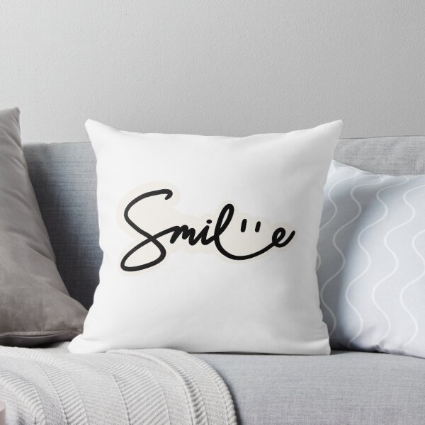 Aperçu de l'œuvre Joli motif cursif « sourire » créée et vendue par CaroPrintsCo..
