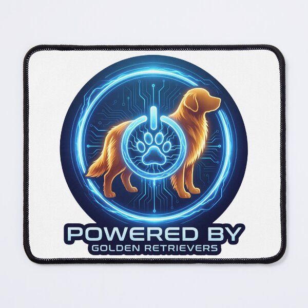 Item preview, Powered By Golden Retrievers designed and sold by zoughlal.