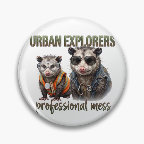 Item preview, Urban Explorers Professional Mess Cute Raccoons designed and sold by StoneByTheMoon.