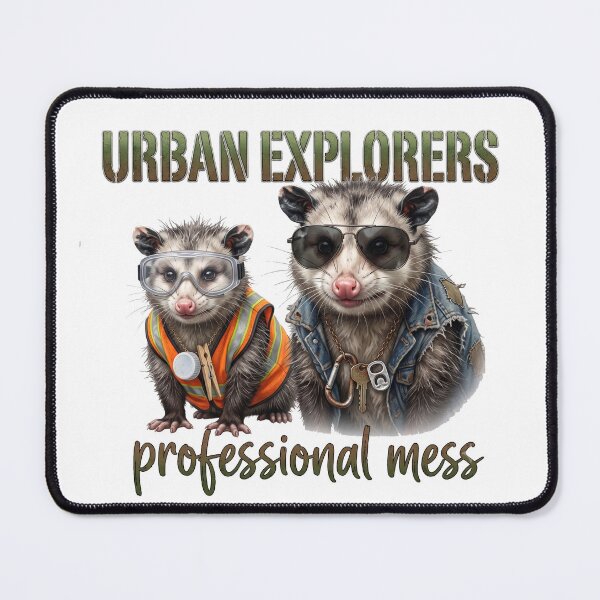 Item preview, Urban Explorers Professional Mess Cute Raccoons designed and sold by StoneByTheMoon.