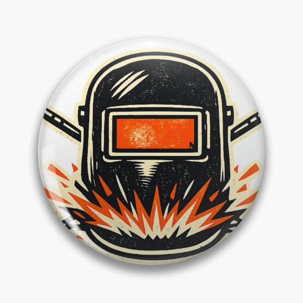 Item preview, Welder Welding Helmet Sparks Bold Retro Emblem designed and sold by eignvalue.