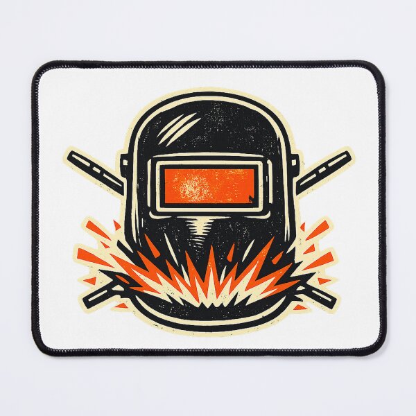 Item preview, Welder Welding Helmet Sparks Bold Retro Emblem designed and sold by eignvalue.