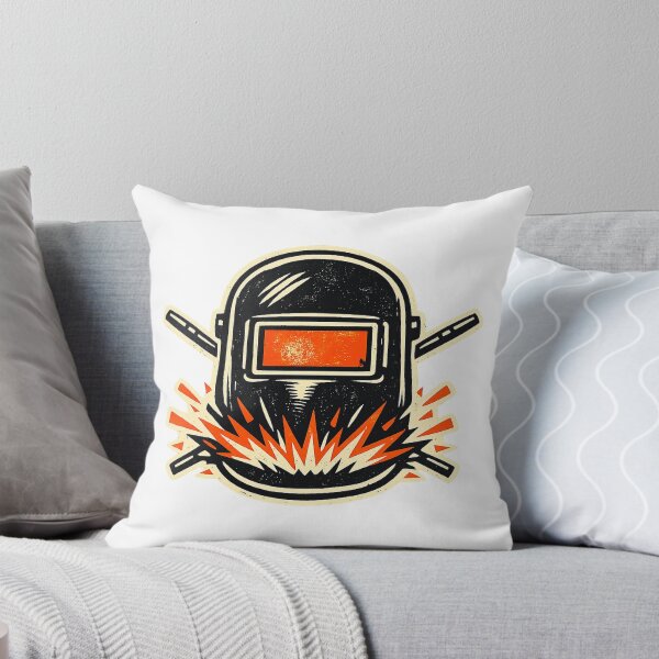 Item preview, Welder Welding Helmet Sparks Bold Retro Emblem designed and sold by eignvalue.