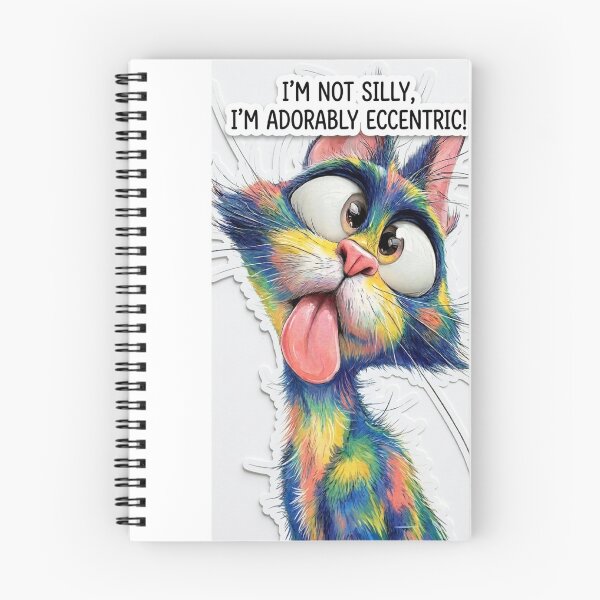 Item preview, Funny Colorful Cat Sticker PNG - Adorably Eccentric Funny Pet Meme designed and sold by Arts121.