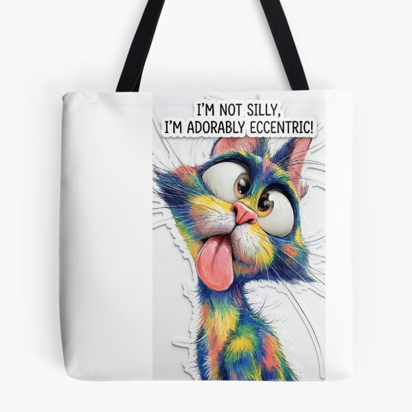 Item preview, Funny Colorful Cat Sticker PNG - Adorably Eccentric Funny Pet Meme designed and sold by Arts121.