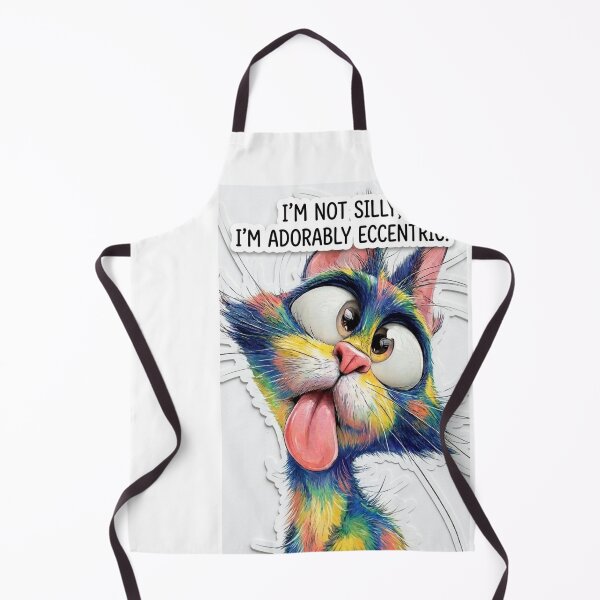 Item preview, Funny Colorful Cat Sticker PNG - Adorably Eccentric Funny Pet Meme designed and sold by Arts121.