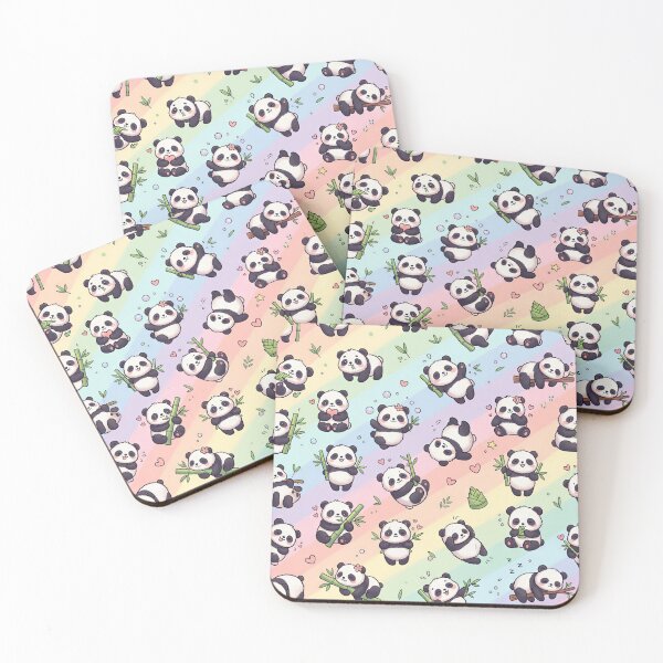 Item preview, Super Cute Kawaii Pandas designed and sold by FunFitsFactory.
