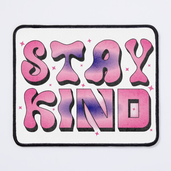 Item preview, Retro Airbrush Stay Kind Y2K Aesthetic Pink Sparkle Design designed and sold by MagySale.