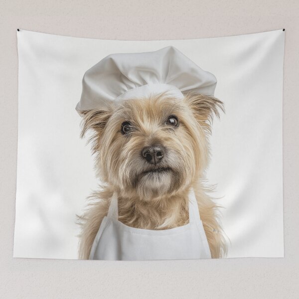 Item preview, Funny Cairn Terrier Dog Chef Realistic Animal Cooking Humor Art designed and sold by LazyOwlStore.