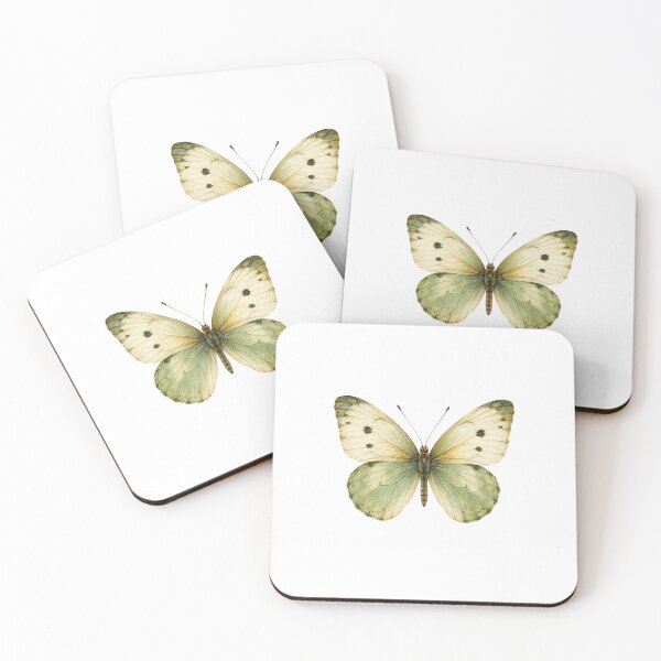 Item preview, Vintage Watercolor Green Butterfly | Botanical Butterfly Illustration designed and sold by Ethereal-Rain.