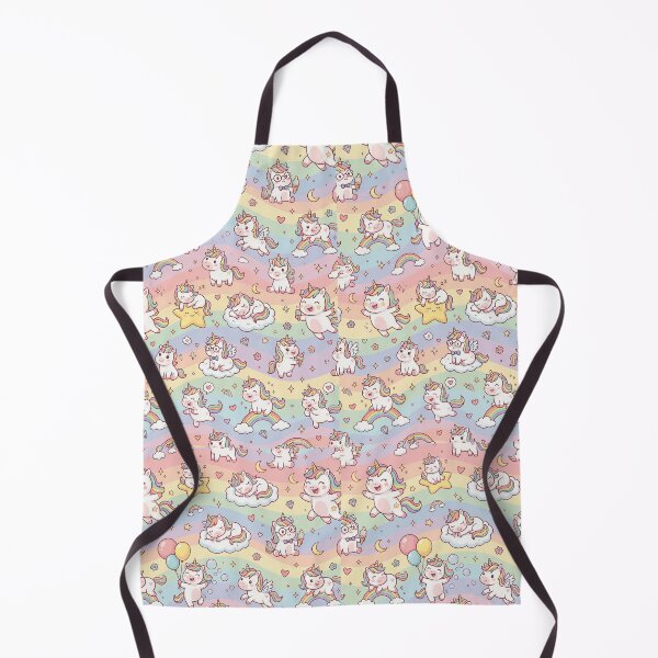 Item preview, Super Cute Kawaii Unicorns designed and sold by FunFitsFactory.