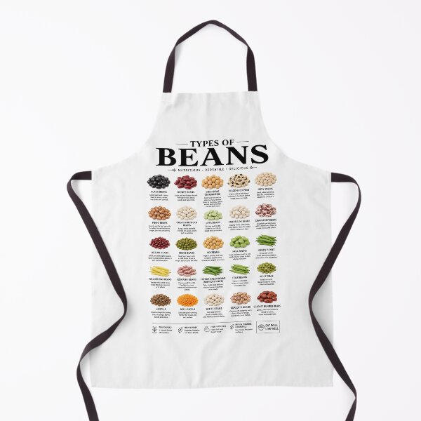 Item preview, Types of Beans Poster | Illustrated Bean Identification Chart | Kitchen Wall Art | Educational Food Print designed and sold by PIXEL POP DESIGNS - Beyond the Norm!.