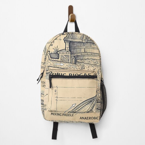 Item preview, Vintage Anaerobic Biogas Digester Solarpunk Schematic designed and sold by MintedMinds.