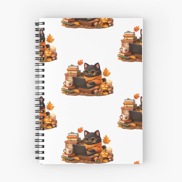Item preview, Cute Black Cat Programmer | Cozy Halloween Coding Sticker designed and sold by FatmaAhmed90.